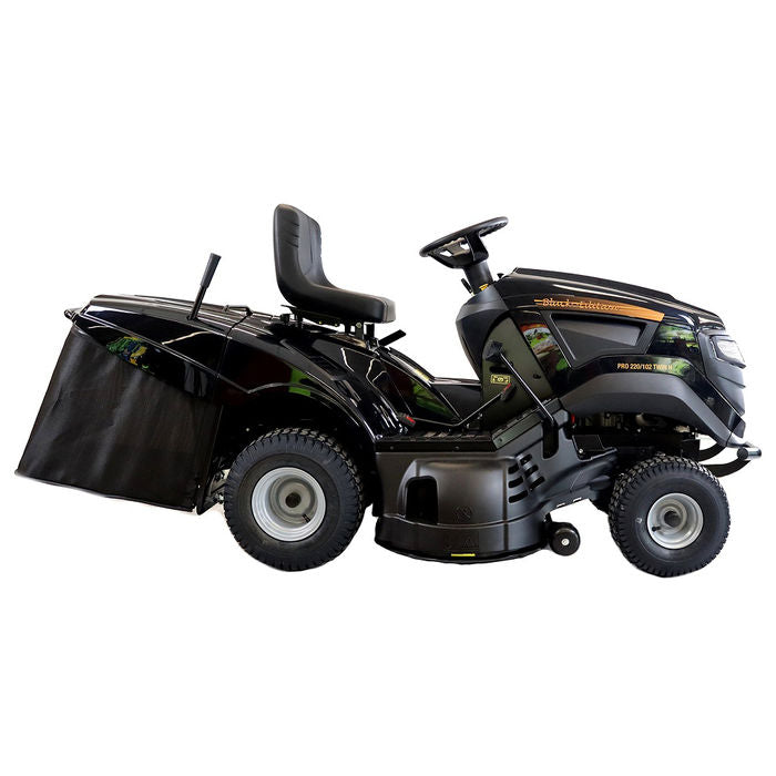 BLACK EDITION® PRO 220/102 Twin HK Rasentraktor Kawasaki Motor 102cm Schnittbreite
