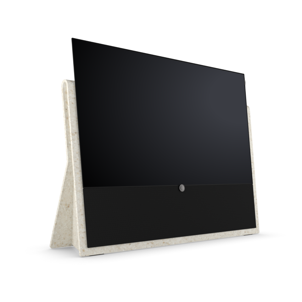 Loewe iconic inspire 55 Elfenbeinsand OLED Smart TV mit Soundbar