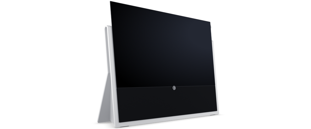 Loewe iconic inspire 55 Pure White OLED Smart TV mit Soundbar
