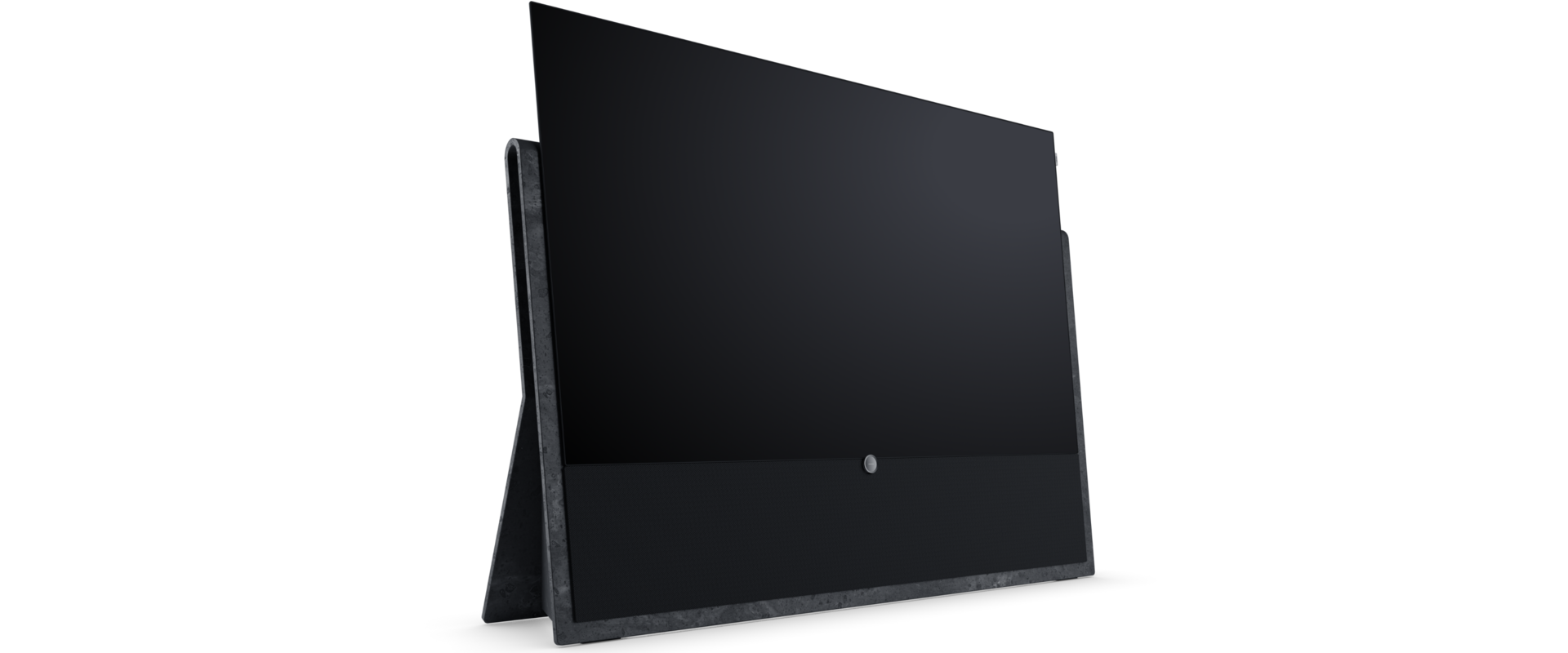 Loewe Iconic Inspire 65 OLED Smart TV aus echtem Midnight Marble