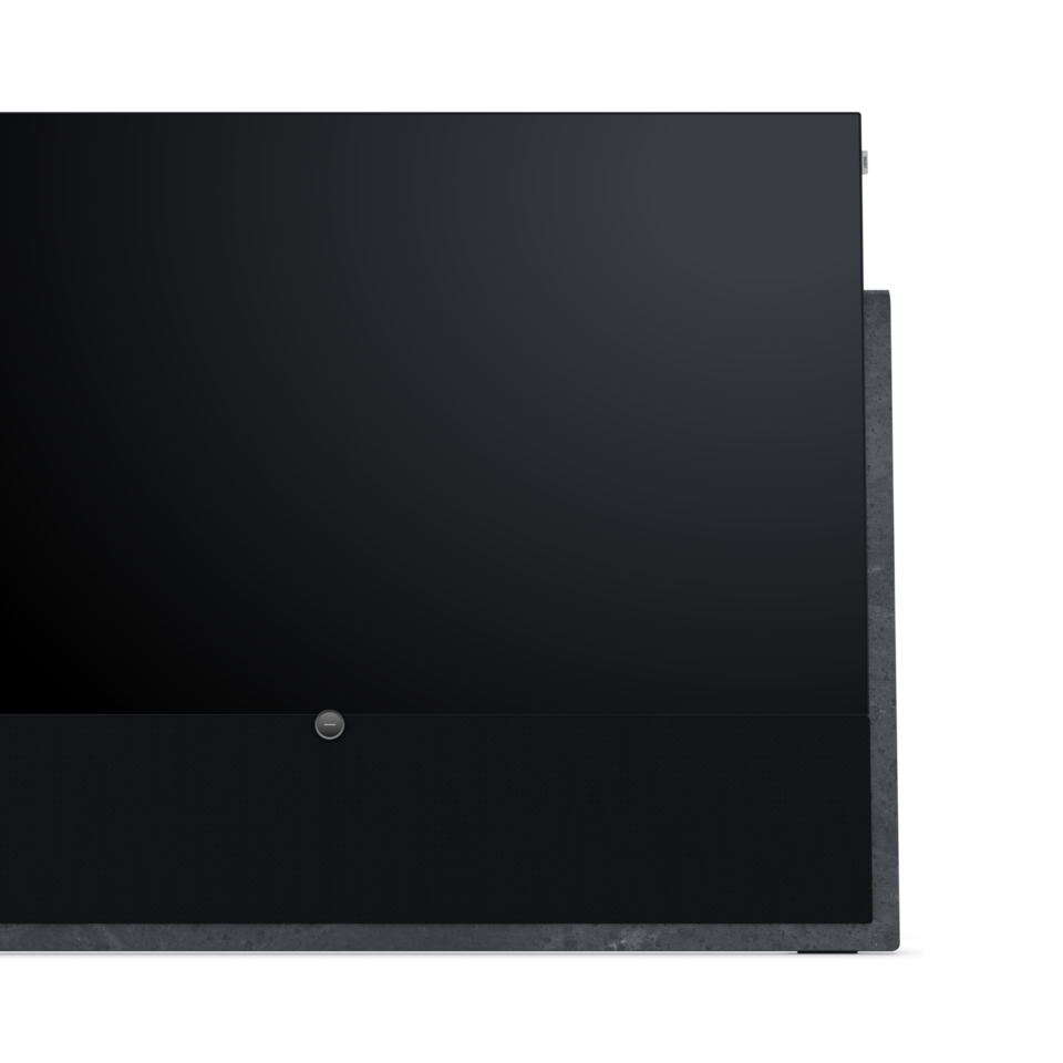 Loewe Iconic Inspire 65 OLED Smart TV aus echtem Midnight Marble