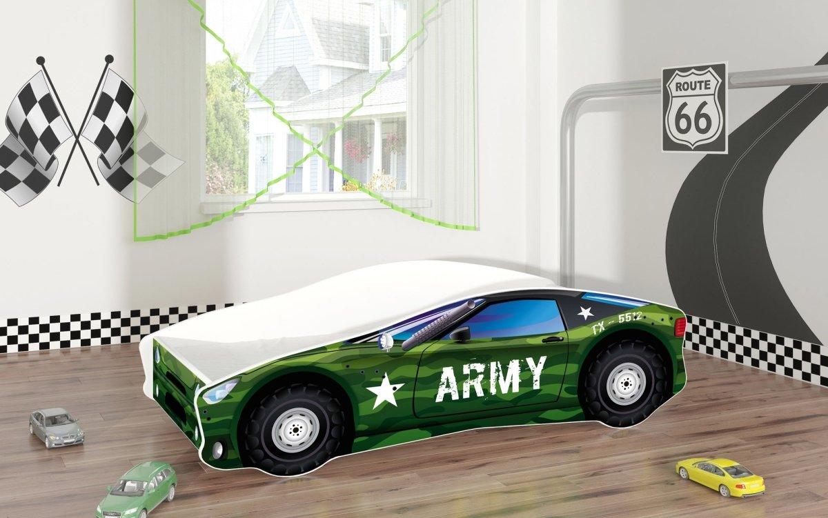 Fantasievolles Kinderbett Auto-Design mit Matratze – Sicheres Spielbett für gesunden Schlaf