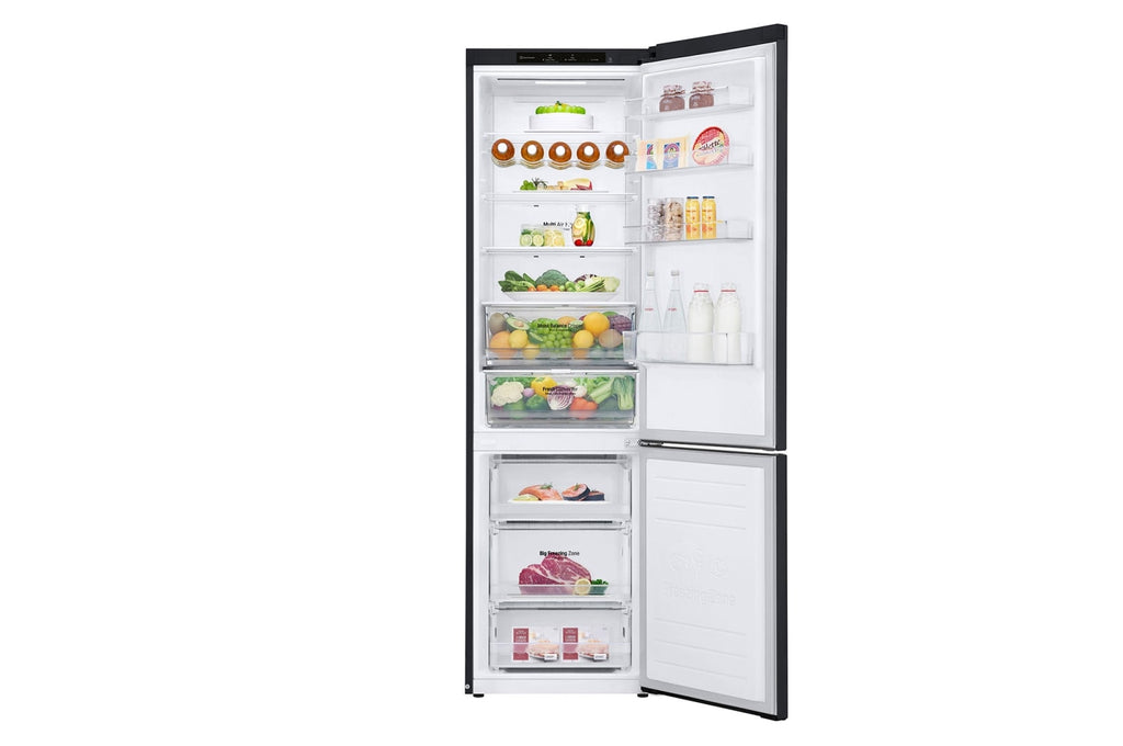 LG GBB62MCGCN1 Kühl-Gefrierkombination Mattschwarz, Smart Inverter Kompressor, 384L