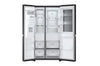 LG Side-by-Side Kühlschrank: InstaView, Craft Ice, Festwasseranschluss, Matte Black