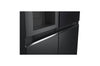 LG InstaView Side-by-Side Kühlschrank: Groß, Smart, Eis- & Wasserspender, Schwarz