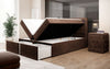 Luxuriöses Amélie Boxspringbett aus Samt mit LED-Beleuchtung und viel Stauraum