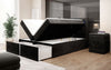 Luxuriöses Amélie Boxspringbett aus Samt mit LED-Beleuchtung und viel Stauraum