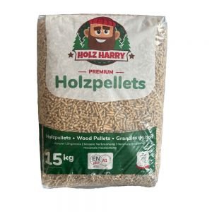 HOLZ HARRY Premium Holzpellets Palette – Effiziente Heizenergie, EN Plus A1 zertifiziert