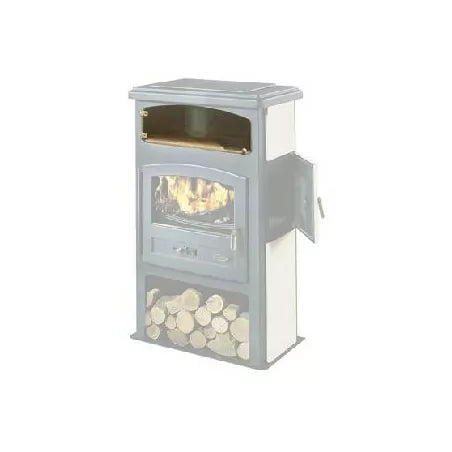 Leistungsstarker Brulhaut Bûcher Holzofen Godin 14 kW mit Thermostatregelung & Gusseisen-Foyer