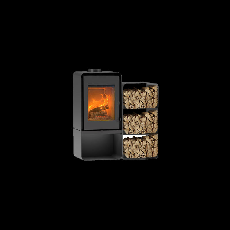 ETNA Domino Holzofen 8,5 kW mit 3-Etagen-Scheitholzablage – Effizient & Stilvoll Heizen