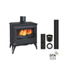 Godin Cube Holzofen-Paket: Effizienter 8 kW Kaminofen mit Oberausgang und Gussheizung