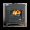 Godin Fonteval Kaminofen Holzofen 10 kW, Gusseisen, oben Rauchabzug