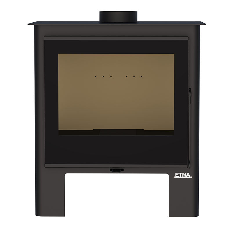 Shiva Etna 10 kW Holzofen: 3-Scheiben-Panoramablick, Dreifachverbrennung, 56 cm Holzscheite