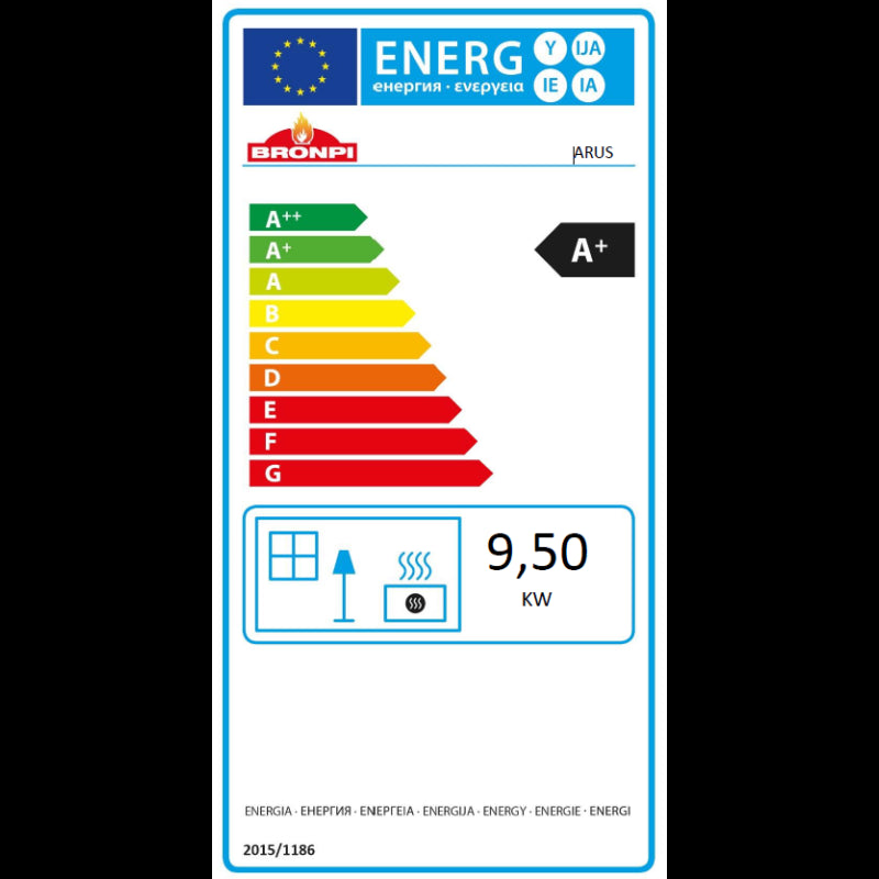 ARUS Holzofen 12,5 kW: Effiziente Dreifachverbrennung, FireTek & Stilvolle Holzfüße
