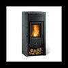 La Nordica Asia BII 7 kW Holzofen: Effizienter Gusseisen-Kaminofen mit Natursteinverkleidung