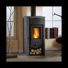 La Nordica Asia BII 7 kW Holzofen: Effizienter Gusseisen-Kaminofen mit Natursteinverkleidung