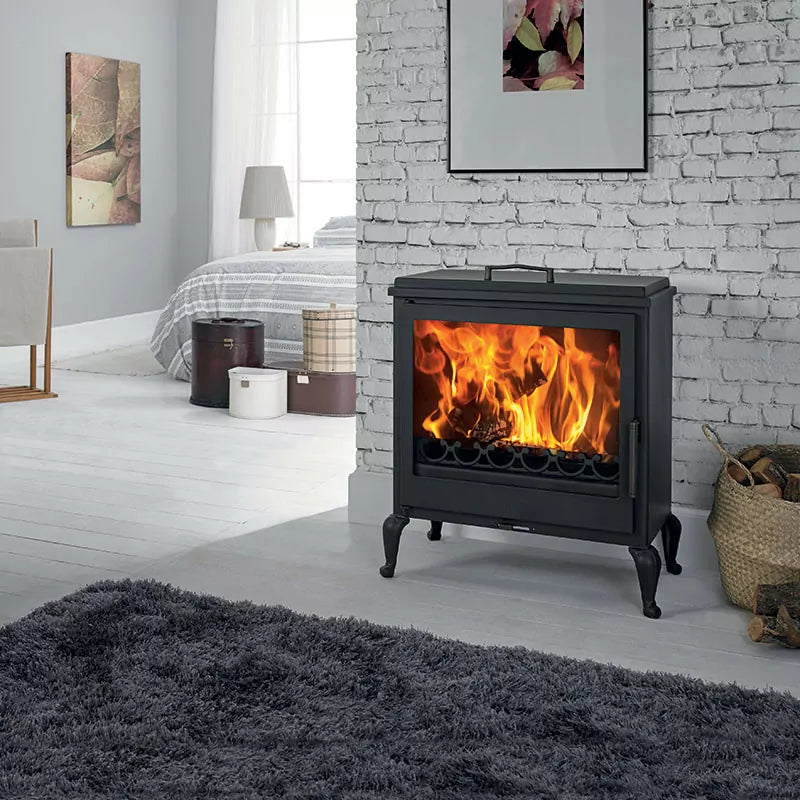Panadero Aube Holzofen mit Kochplatte – 7,1 kW, Dreifachverbrennung, Hoher Wirkungsgrad