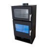 Carrio Inox Holzofen mit Backofen 9 kW – Effiziente Heizung und Kochlösung