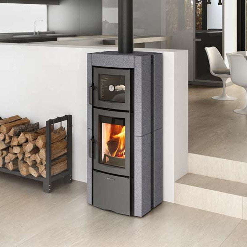 Ester Forno Evo Holzofen mit Backofen und Vulkanstein – 8,2 kW Leistung