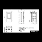 Lade das Bild in den Galerie-Viewer, Ester Forno Evo Holzofen mit Backofen und Vulkanstein – 8,2 kW Leistung
