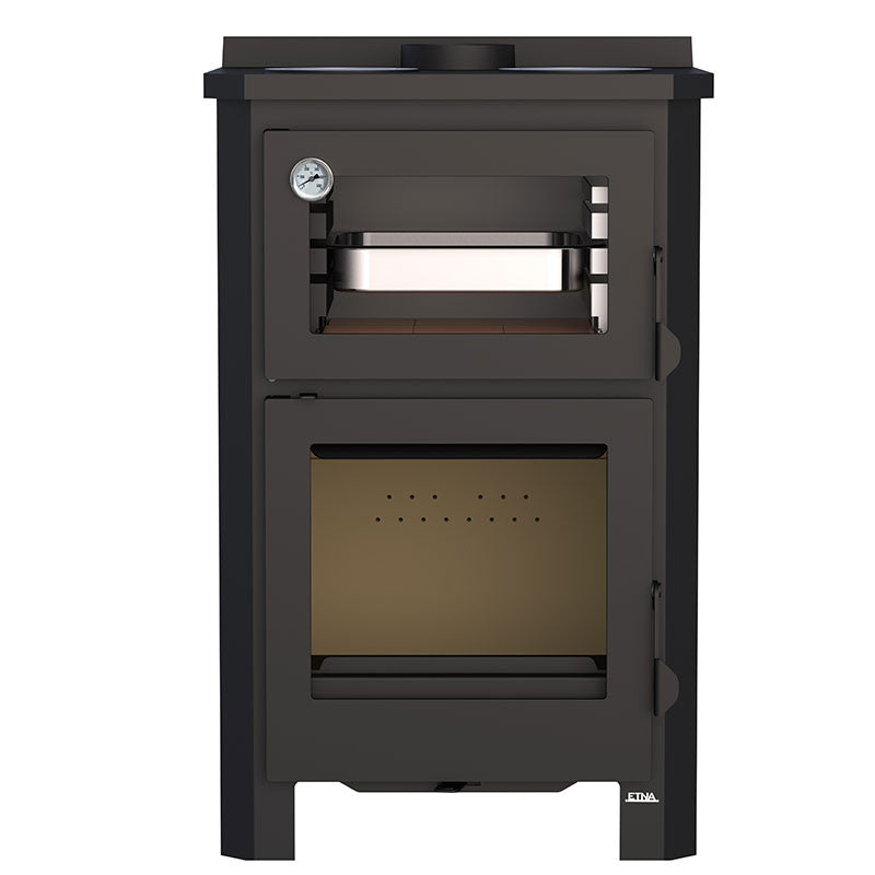 Pramoda Etna 14 kW Holzofen mit Backofen und Kochplatten für große Räume
