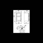 Lade das Bild in den Galerie-Viewer, Pramoda Etna 9 kW Holzofen: Integrierter Backofen, Kochplatten, 50cm Holzscheite
