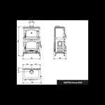 Lade das Bild in den Galerie-Viewer, Isotta Forno Evo Holzofen mit Backofen: Effizient Heizen &amp; Kochen 9,7 kW
