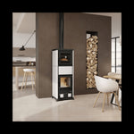 Lade das Bild in den Galerie-Viewer, Nova Forno Holzofen mit Backofen: Effizient, Vielseitig, Stilvoll, 11,8 kW
