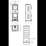 Lade das Bild in den Galerie-Viewer, Nova Forno Holzofen mit Backofen: Effizient, Vielseitig, Stilvoll, 11,8 kW
