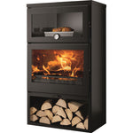Lade das Bild in den Galerie-Viewer, Panadero Zamora Holzofen mit Backofen 7,1 kW - Effizient Heizen &amp; Kochen
