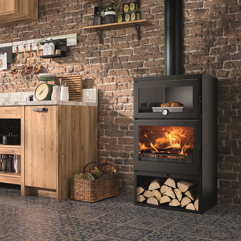 Panadero Zamora Holzofen mit Backofen 7,1 kW - Effizient Heizen & Kochen