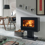 Lade das Bild in den Galerie-Viewer, Panadero Verne Dichter Holzofen 6,7 kW – Effizient &amp; Modern für Ihr Zuhause
