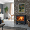 Panadero Boheme Holzofen 9,8 kW: Effizient, Dreifachverbrennung, Kochplatte, 60cm Holzscheite