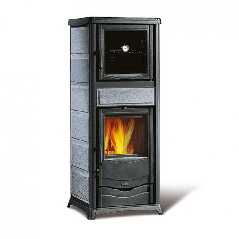 Effizienter wasserführender Holzofen mit Backofen TermoRossella Plus Forno DSA 4.0 – 11,1 kW Leistung