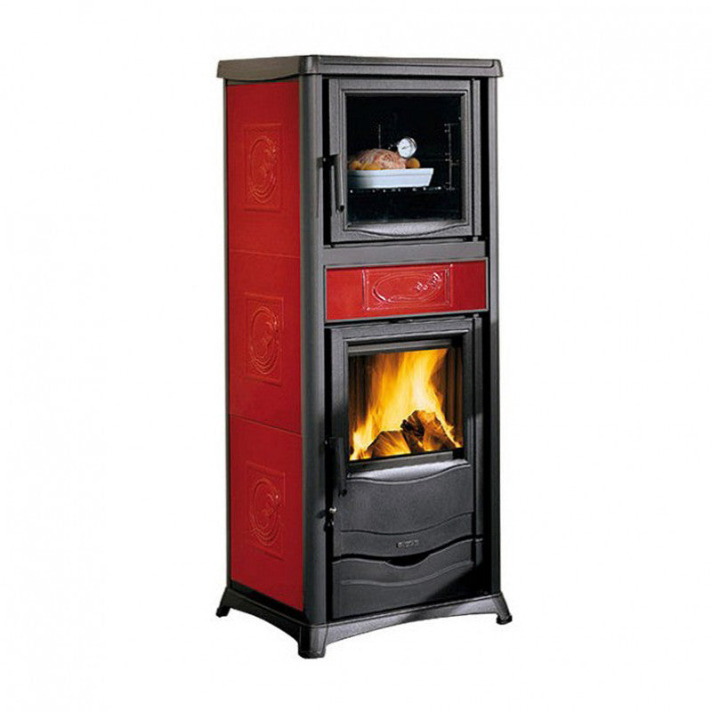 Effizienter wasserführender Holzofen mit Backofen TermoRossella Plus Forno DSA 4.0 – 11,1 kW Leistung