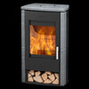 Brasil Holzofen Speckstein 6 kW: Effizient, Modern, Große Sichtscheibe, Langlebig
