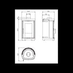 Lade das Bild in den Galerie-Viewer, Kompakter La Nordica Brigitta GB Gusseisen-Holzofen – 4,7 kW, effizient &amp; stilvoll
