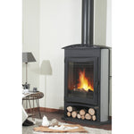Lade das Bild in den Galerie-Viewer, Leistungsstarker Brulhaut Bûcher Holzofen Godin 14 kW mit Thermostatregelung &amp; Gusseisen-Foyer
