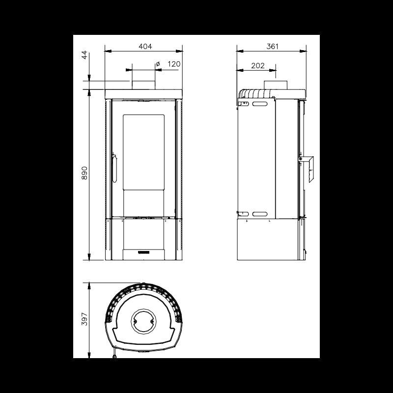 La Nordica Candy 4.0 Holzofen: Effizienter 6,2 kW Kamin für gemütliche Wärme
