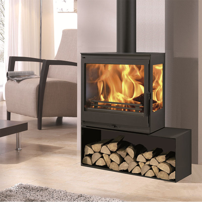 Panadero Charme Holzofen 7,1 kW: Effiziente Dreifachverbrennung, Großes Sichtfenster