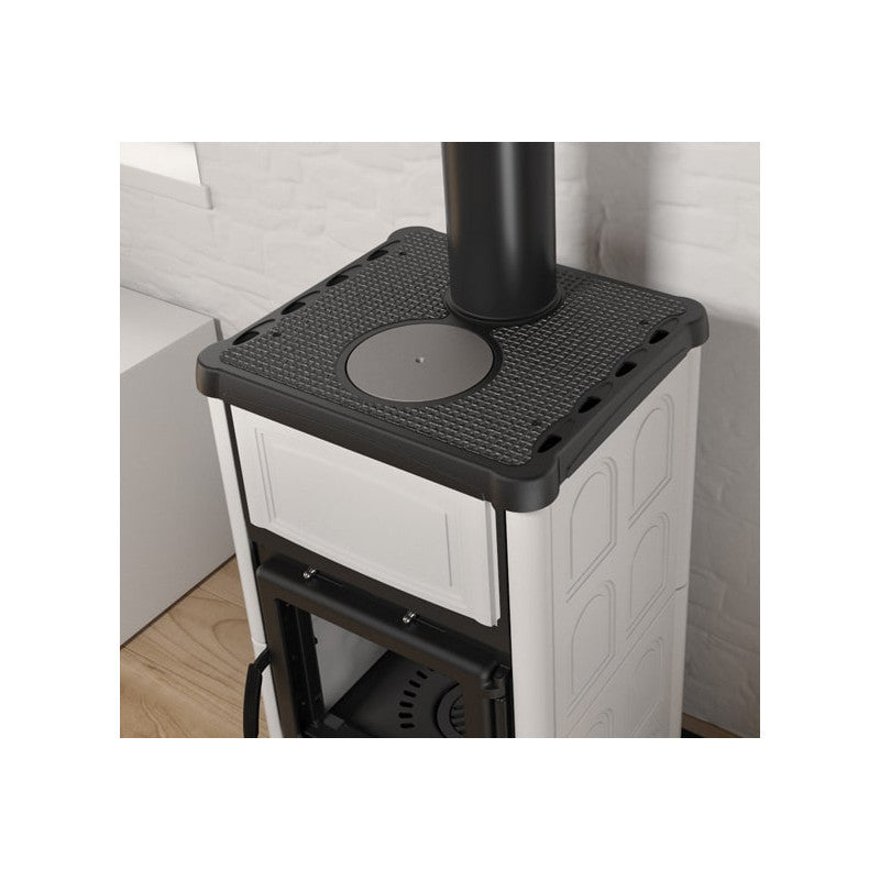 La Nordica Concita 2.0 Holzofen: Leistungsstarker 11,8 kW Kaminofen mit Majolika-Verkleidung