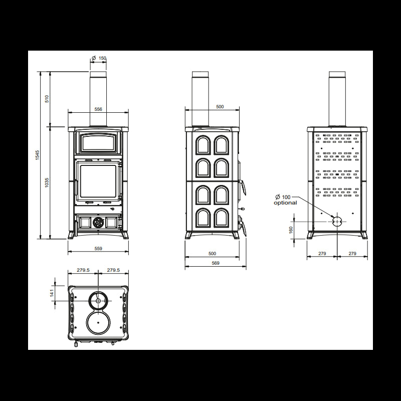 La Nordica Concita 2.0 Stahlholzofen 11,8 kW – Effizient & Modern für Gemütliche Wärme