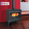 Godin Cube Kaminofen 8 kW, Gusseisen, effizient, modern, Französische Qualität