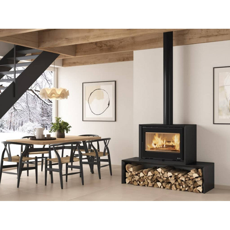 La Nordica Dante Holzofen: Effizienter 12,4 kW Gusseisen Kaminofen mit Nachverbrennung