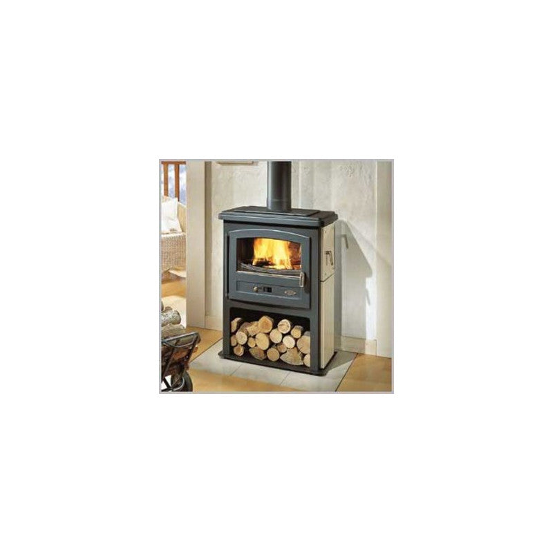 Godin Eco Holzofen 8.5-9 kW, Effizienter Kaminofen mit Gusseisen-Front