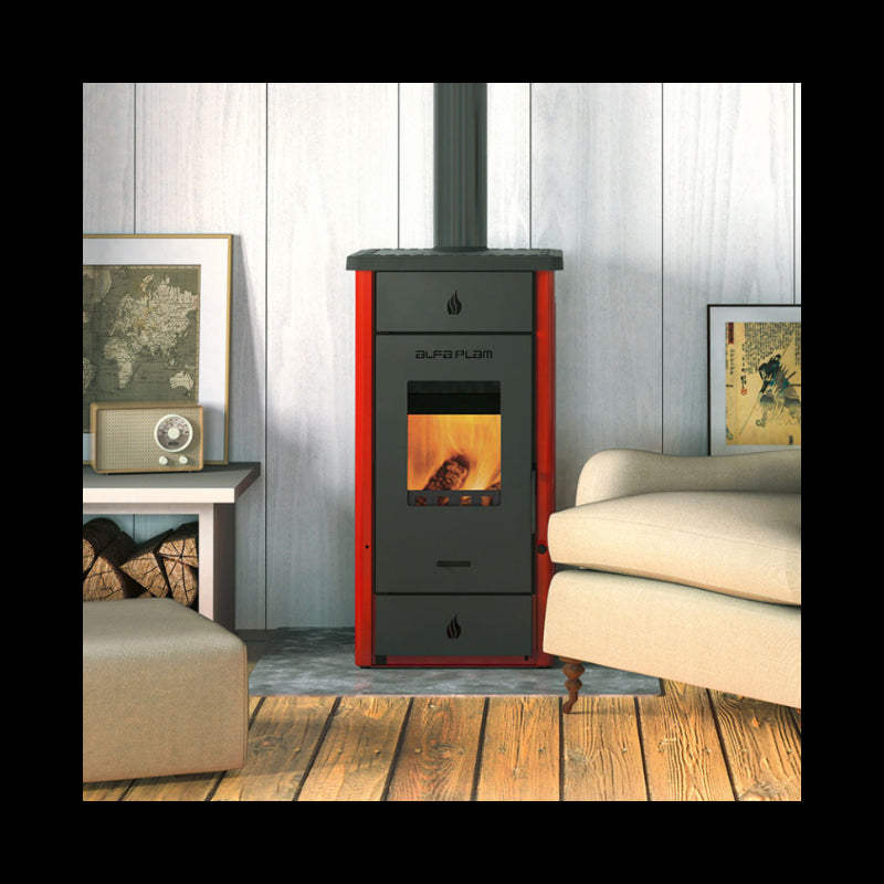 AlfaPlam Elita 3 Eco Holzofen Kaminofen 8 kW Effizient Modernes Design