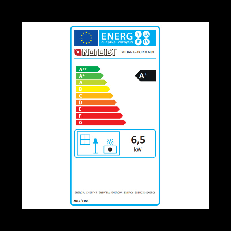 Emiliana La Nordica Holzofen 6,5 kW: Effizienter Kaminofen mit Kochplatte