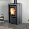 La Nordica Ester BII Kompakter Holzofen: 7.5kW, Vulkanstein, 25cm Holzscheite