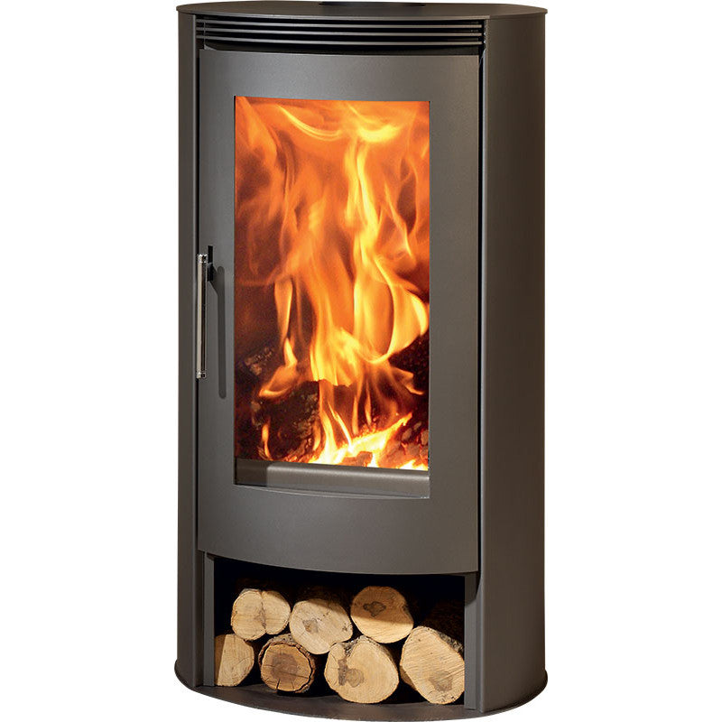 Panadero Helena 8 kW Dichter Holzofen: Raumluftunabhängig, Große Sichtscheibe, Holzfach