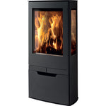 Lade das Bild in den Galerie-Viewer, Panadero Zink Holzofen: 7,9 kW, Dreifach-Glas, saubere Scheibe, effizient heizen

